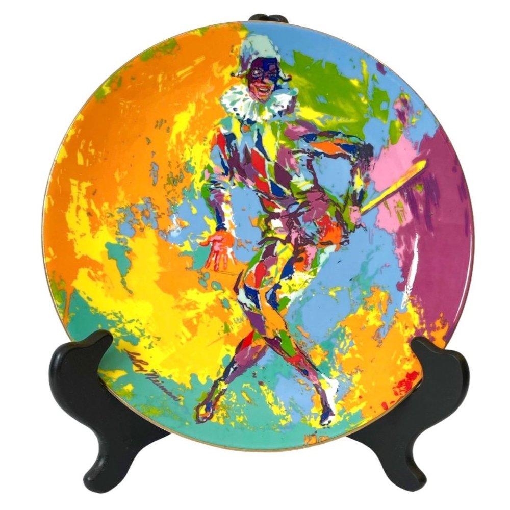1974 LARRY NEIMAN Signed 'Harlequin' China Plate ROYAL DOULTON Limited Edition